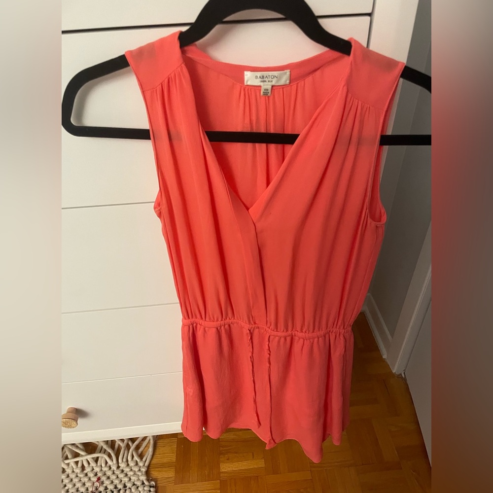Aritzia Babaton Benedict Silk Shirt Dress
